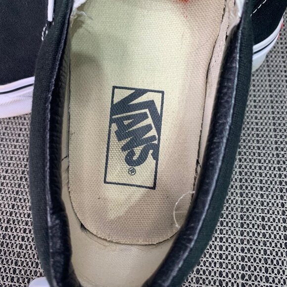 Vans Classic Slip-on Unisex Mens Size 7.5 Womans size 9 Black Canvas Sneakers - Picture 4 of 7